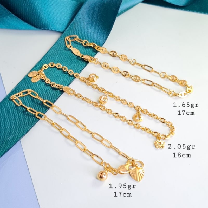 Gelang Emas Asli Ulir UBS Limited Edt‼️ Gelang Emas kadar 375