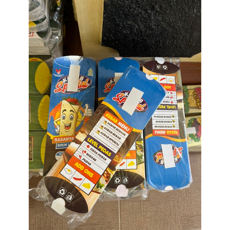 

100 pcs kemasan kebab/kertas kebab/dus wadah kebab