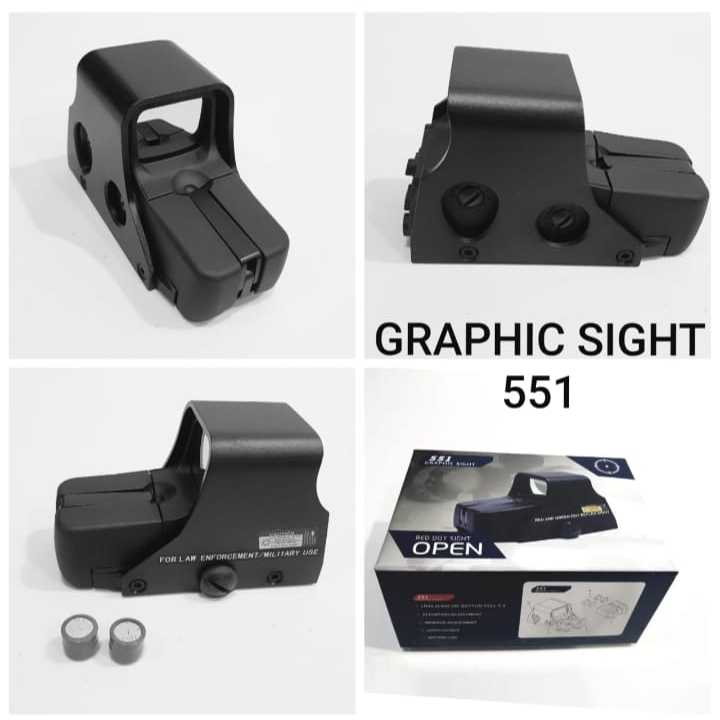 Scope Mira Red Dot 551/552 Graphic Sight Holographic / Scope Airsoft