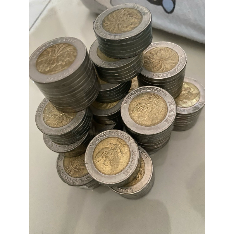 uang logam 1000 kelapa sawit ASLI