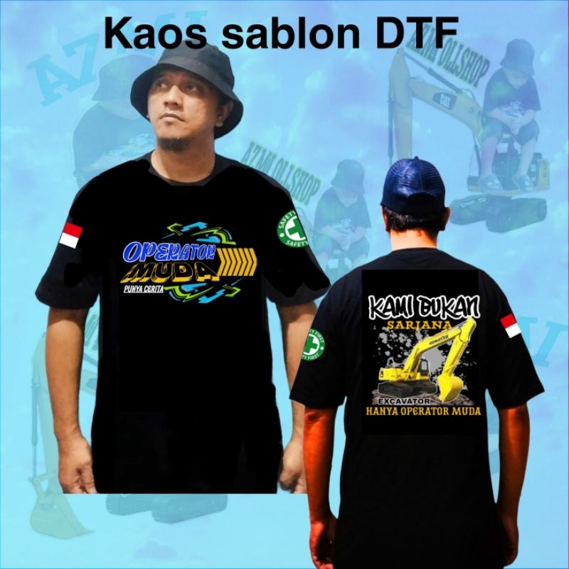 Baju kaos excavator Komatsu kami bukan sarjana/kaos sablon DTF pria wanita