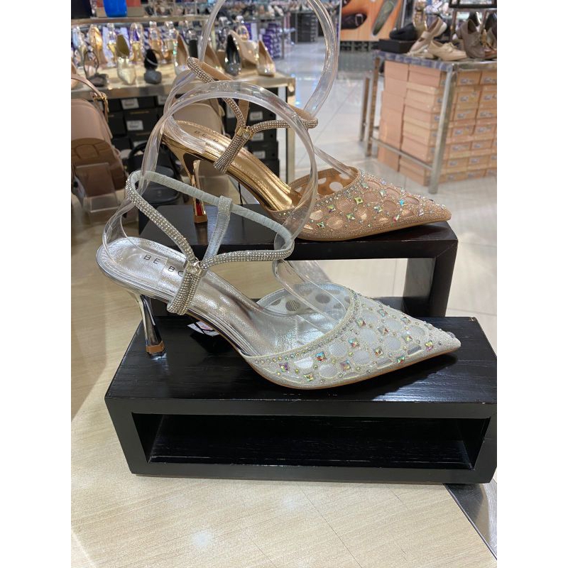 BE BOB ‼️ sepatu sandal selop wanita high heels 9cm comfort blink blink