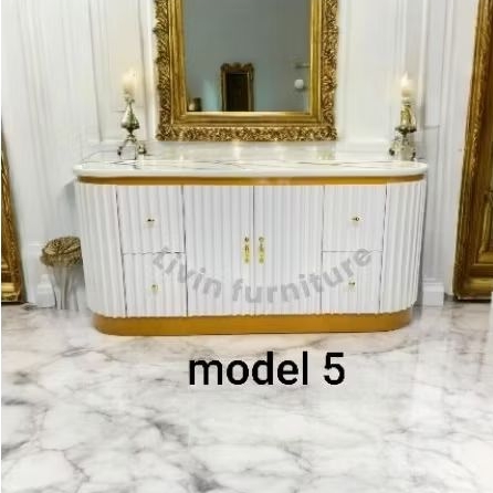 bufet tv oval 160cm minimalis