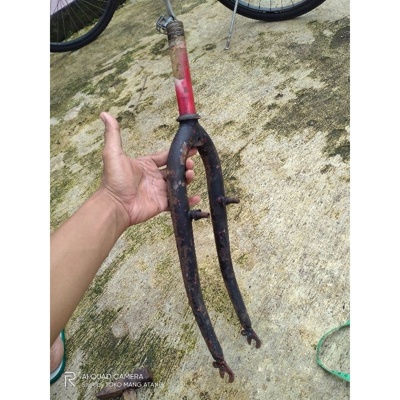 Fork MTB rigid 26 untuk sepeda federal jadul drat standar