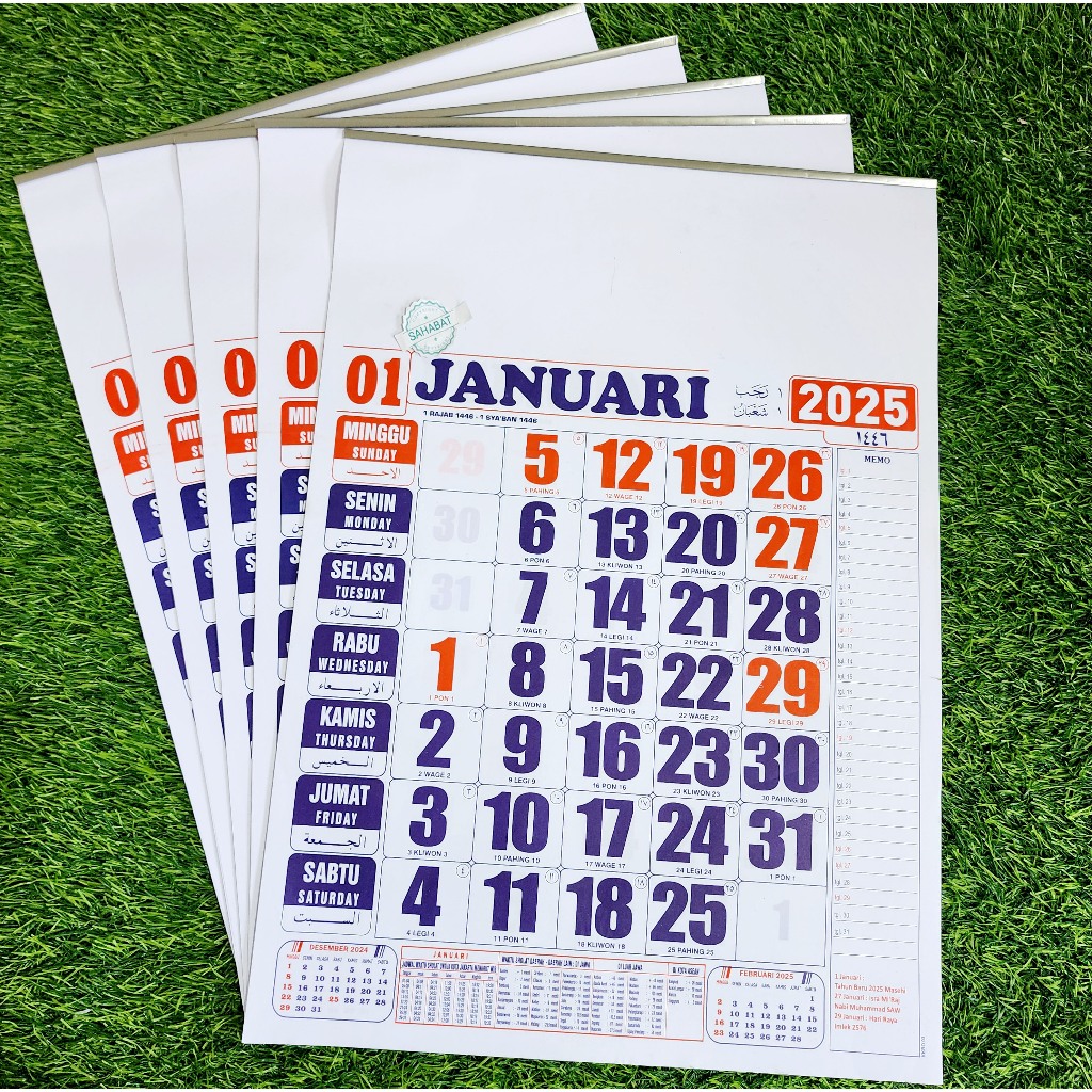 

KALENDER KERJA UKURAN STANDAR TAHUN 2025