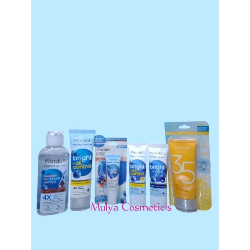 WARDAH Perfect Brightening 6in1√suncreen,day&night cream,serum,ff wash,miceler