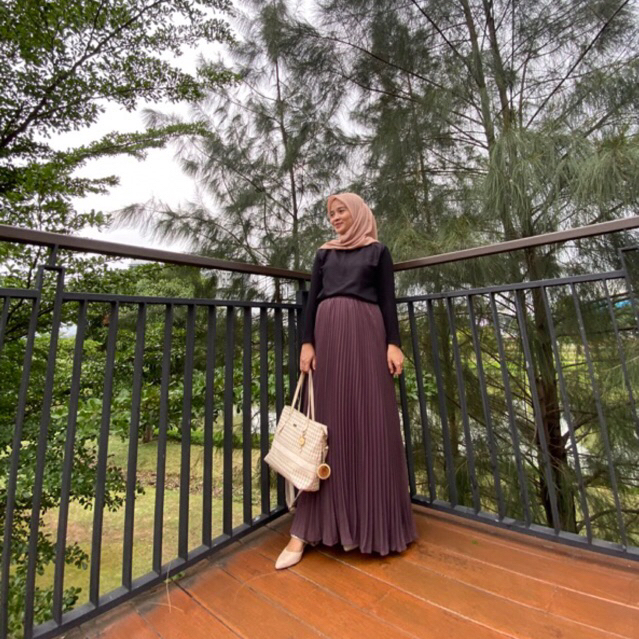 TERLARIS Rok Plisket ceruty babydoll Premium Heavy Sifon Exlusive / Pleated Skirt ceruti