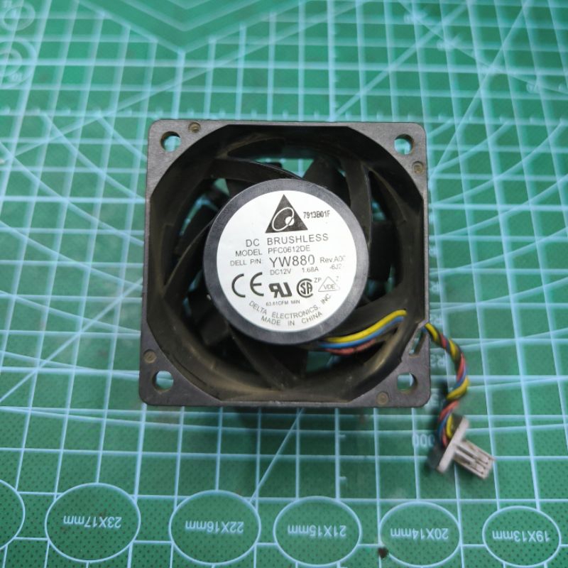 KIPAS HIGH SPEED 6X6CM 12V 1.68A DELTA FAN HIGH SPEED BALING 7