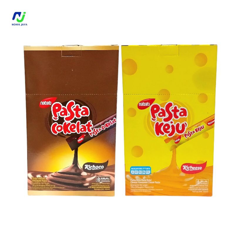 

Nabati Pasta Keju/Cokelat Box Isi 30 Pcs@6g