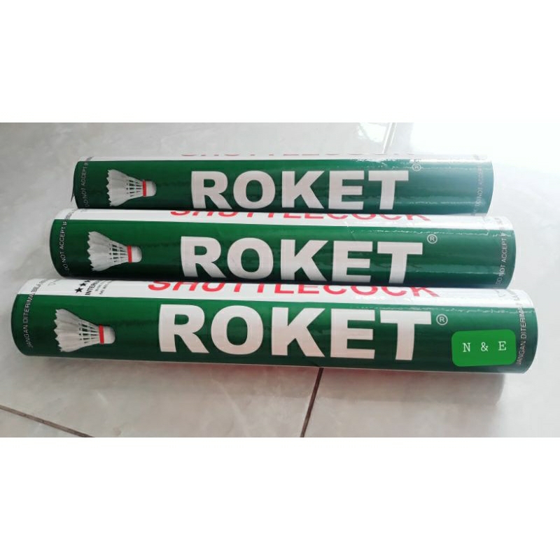 SHUTTLECOCK ROKET HIJAU KOK BADMINTON BULU TANGKIS