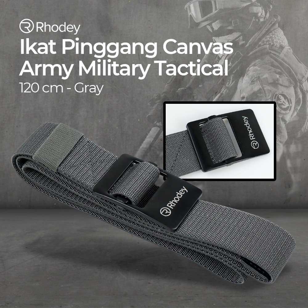Sabuk Tali Gasper Gesper Ikat Pinggang Pria Outdoor Military Militer Tentara Army Tactical Kanvas Ca