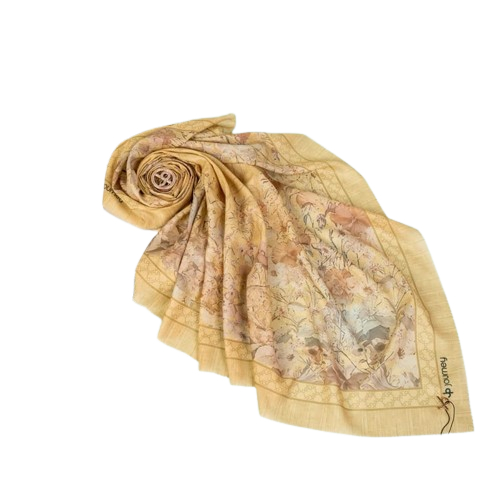 DENAY KW MOTIF CHANEL / DIOR TERBARU HIJAB / JILBAB SEGI EMPAT LASER CUT BAHAN VOAL