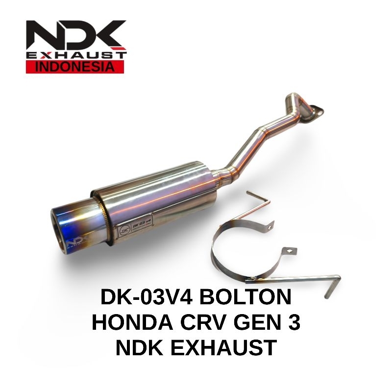 KNALPOT MOBIL CRV GEN 3 NDK EXHAUST | DK-03V4 BOLTON CRV GEN 3 | KNALPOT RACING MOBIL CRV