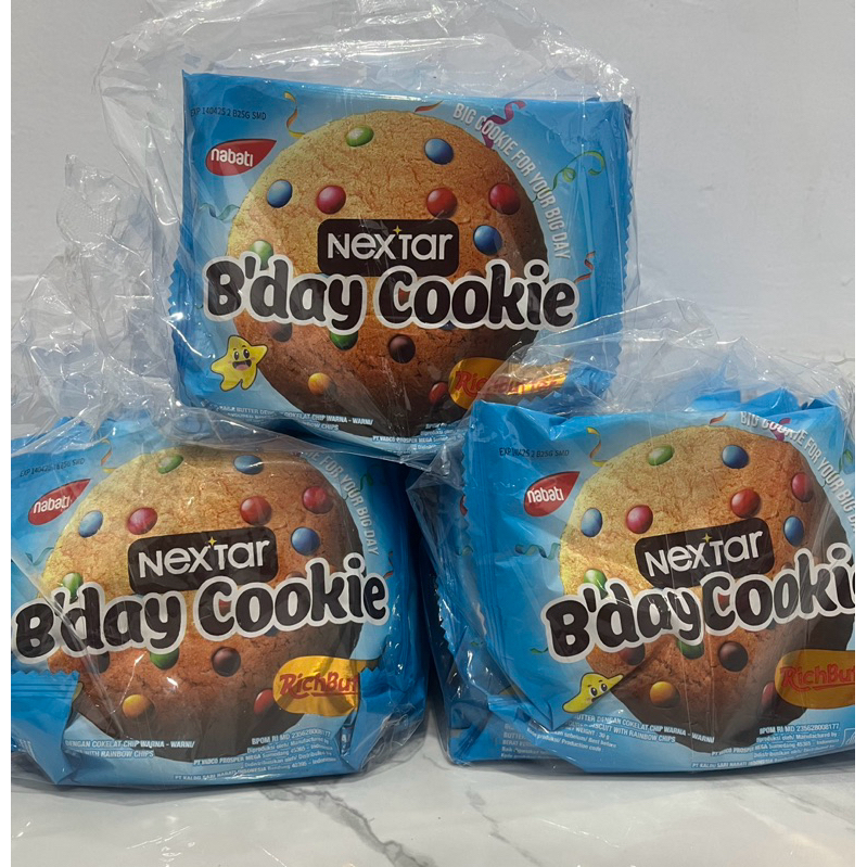 

NEXTAR B’DAY COOKIE RICHBUTTER 1 PACK ISI 10 PCS @30 gr