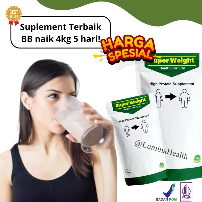 

TERLARIS!! Susu penggemuk badan terampuh dalam 5 hari/super weight/susu penggemuk badan alami/original