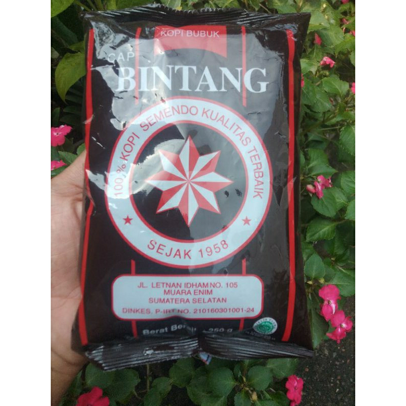 

Kopi Bubuk Cap Bintang Asli Semendo Kemasan 250 Gram