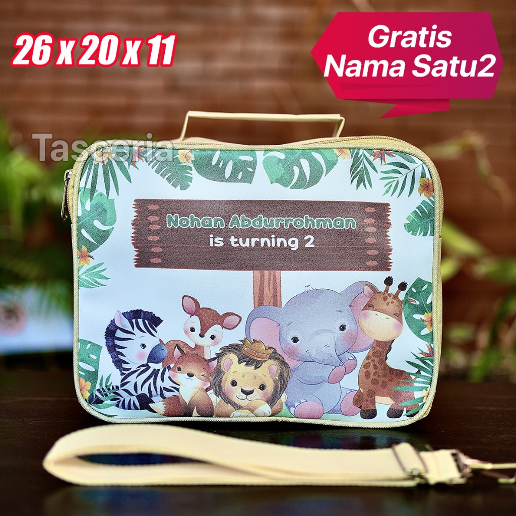 

Goodiebag Ultah Anak Premium Zoo Cute / Tas Selempang Ultah Anak / Goodie Bag Ulang Tahun Anak Premium / Tas Selempang Anak Cowok Custom / / Tas Selempang Anak Perempuan Custom