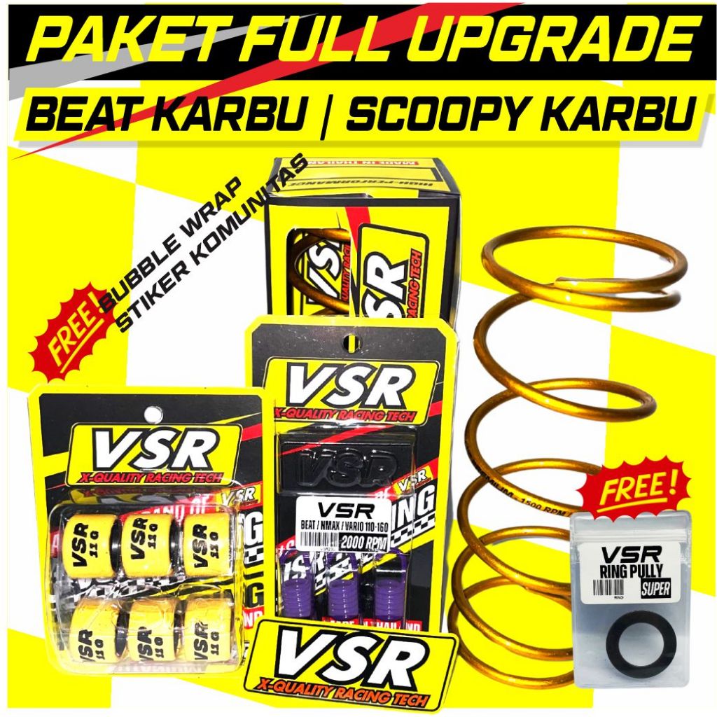 Paket Upgrade CVT Beat Karbu Scoopy Karbu VSR RACING
