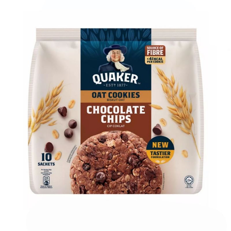 

QUAKER Oat Cookies Chocolate Chips Malaysia (10 pek)