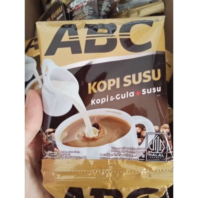 

ABC KOPI SUSU | 1 RENCENG 10PCS | BERAT BERSIH 30gr | KOPI GULA SUSU