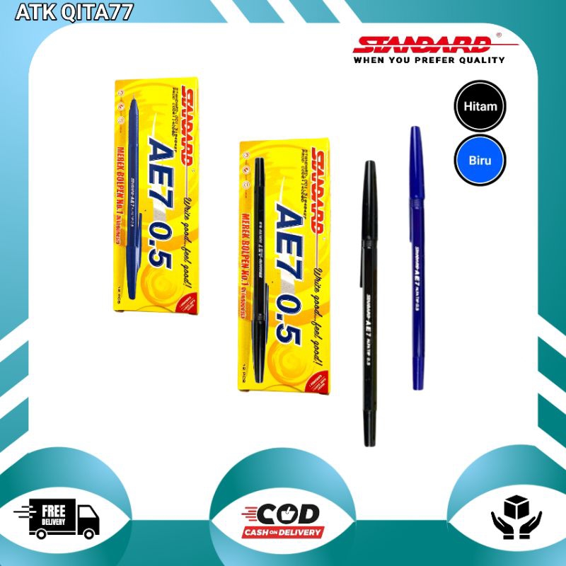 

Pen Standard AE7/ Pulpen Standard Satuan / Bolpen 1 pcs