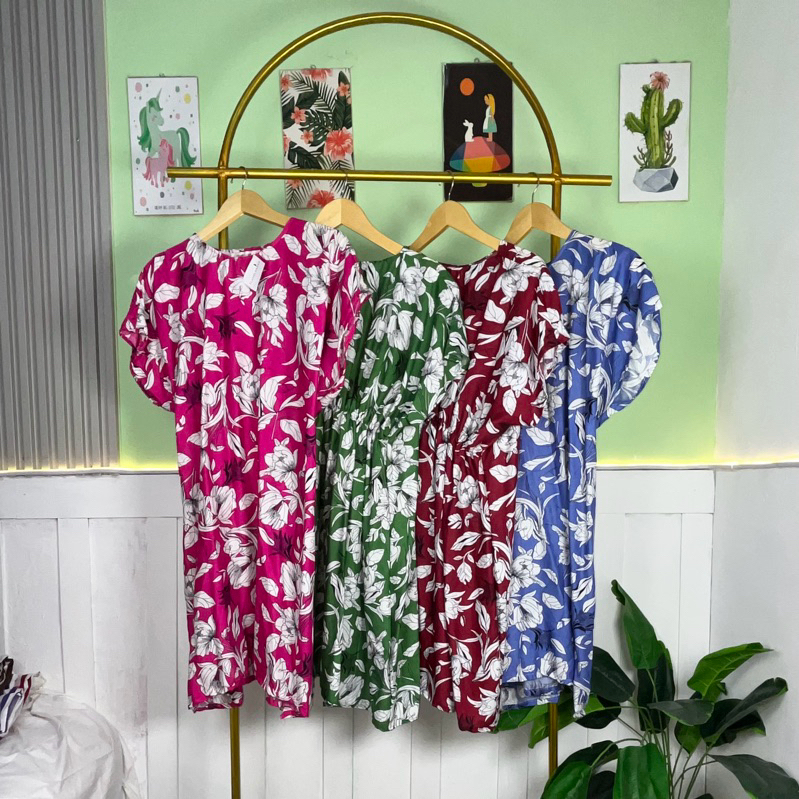 [GROSIR] Daster Dress Anak Motif Bunga Bali