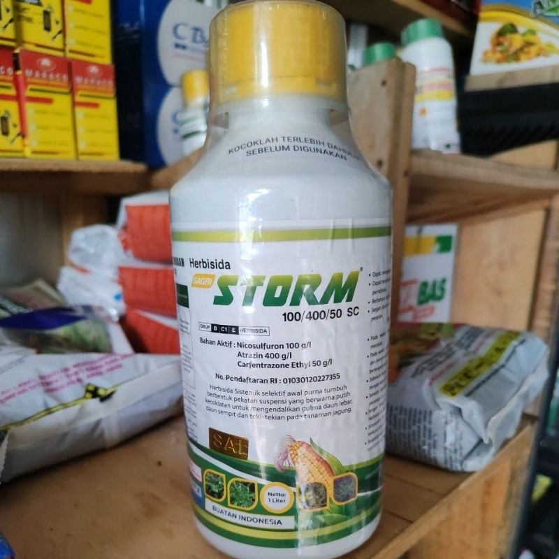 herbisida selektif jagung STORM 400/100/50SC kemasan 1liter+baju