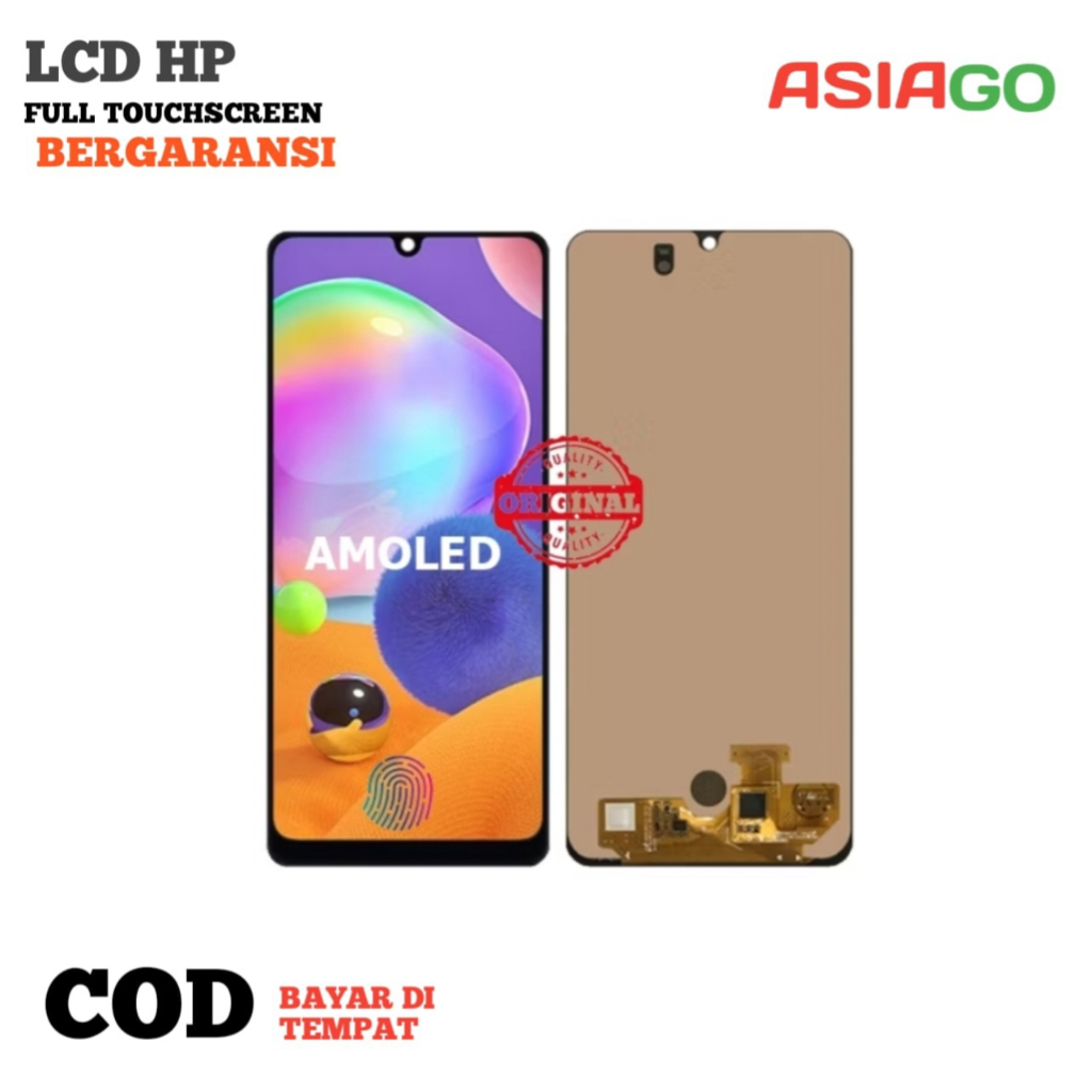 (ORIGINAL) LCD SAMSUNG GALAXY A31 A315 AMOLED /A315F BISA FINGERPRINT FULLSET Touchscreen ORI