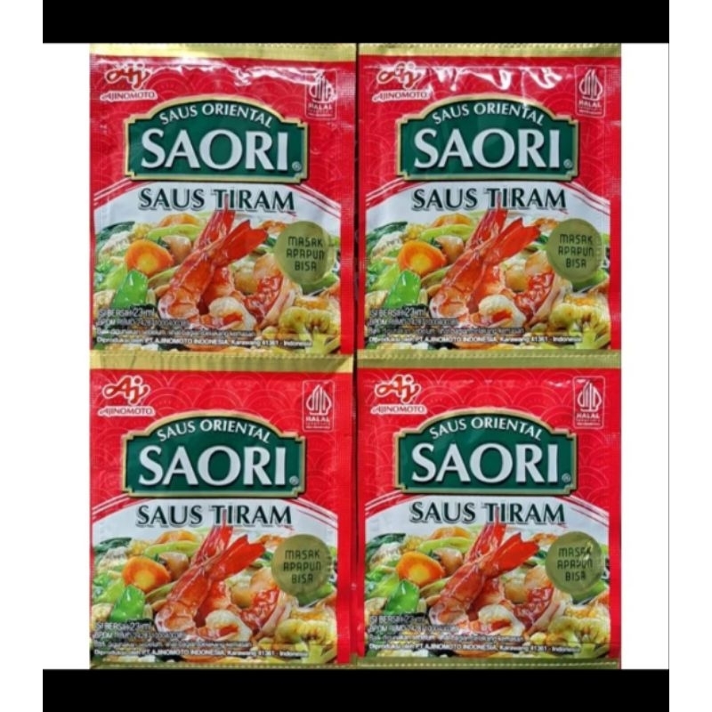 

SAORI SAUS TIRAM Saus Oriental 23 ml [ 1 renceng isi 10 PCS ]