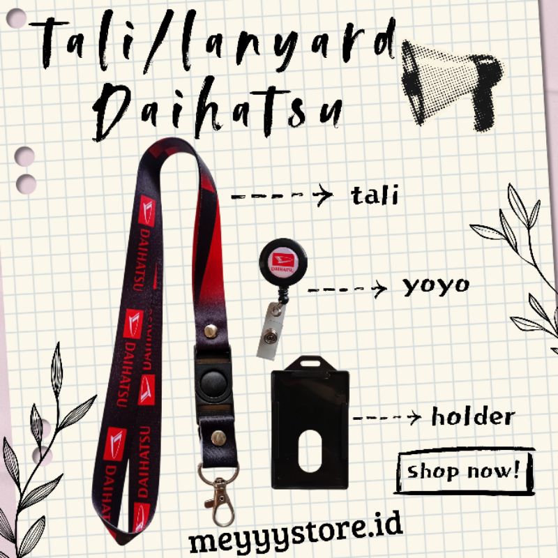 

Tali Id Card / Lanyard DAIHATSU [Stok Melimpah] Termurahhh!!! readyyy
