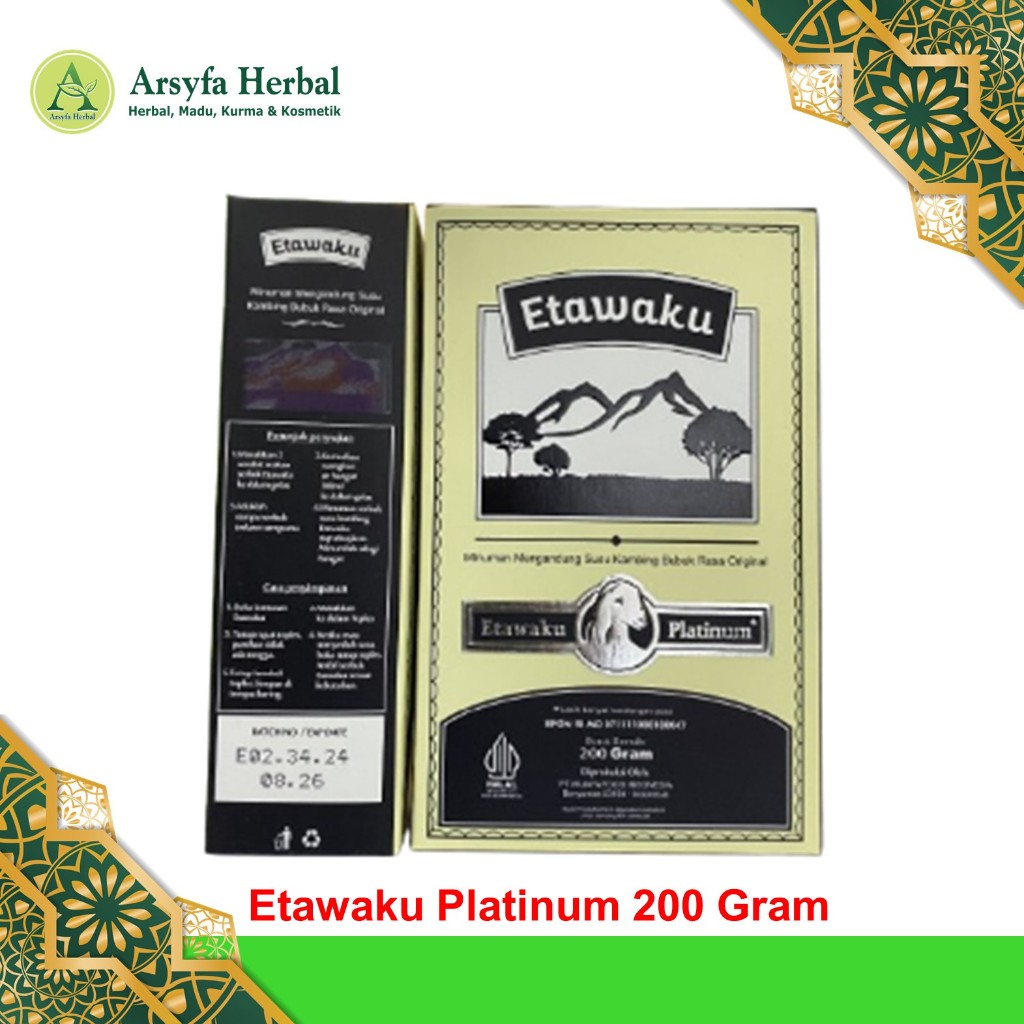 

Etawaku Platinum Susu Kambing Etawa 200 gr Susu kambing Etawa Bubuk Rasa Original