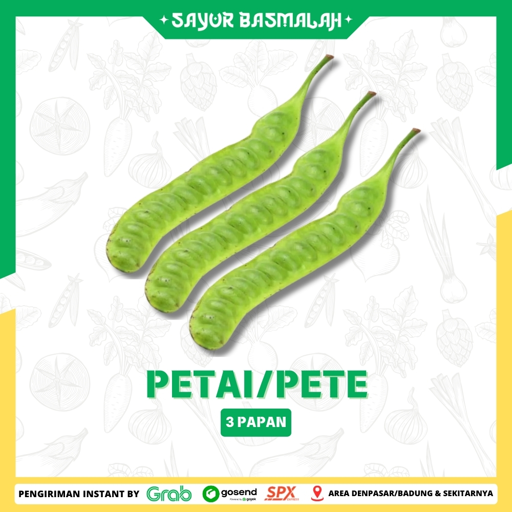 

Peta / Petai Per 3 Papan - Sayur Basmalah