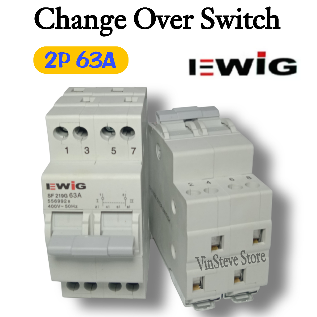 COS (Change-Over Switch) | Ohm Saklar EWIG 2P 63A Original