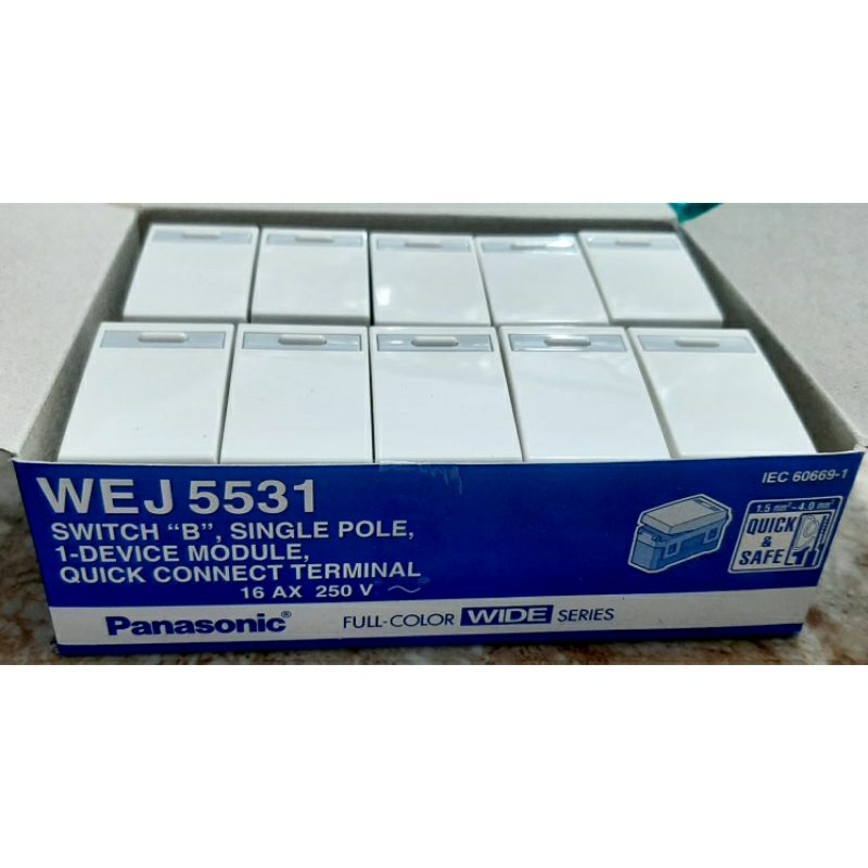 Biji saklar kecil panasonic wej 5531