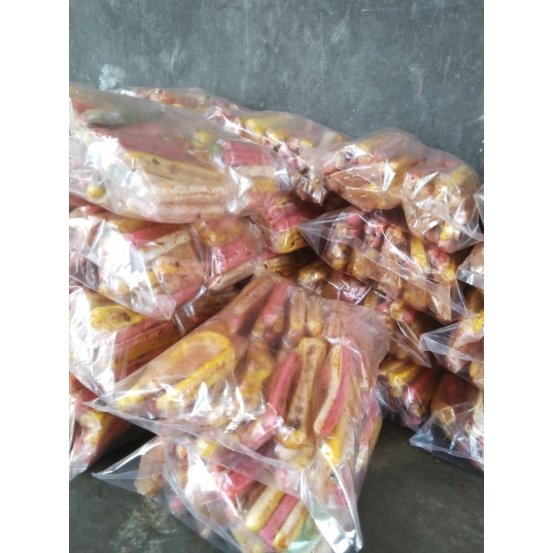 

kerupuk beton pedes daun jeruk