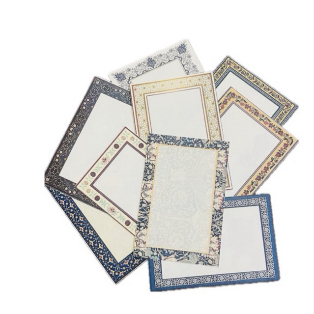

[F1] Frame bingkai vintage paper art deco decor motif etnik retro ethnic brocade journaling scrapbook scrapbooking