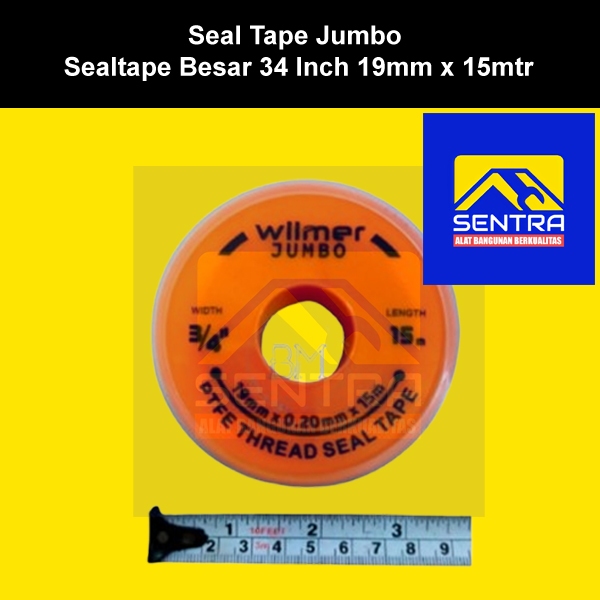 Seal Tape Jumbo / Sealtape Besar 3/4 Inch / Isolasi Pipa Jumbo
