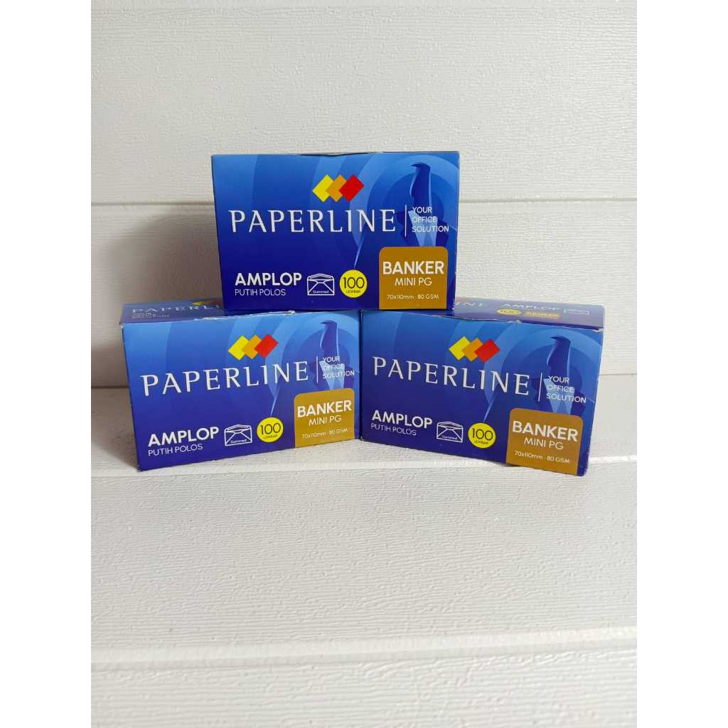 

Amplop Paperline Amplop Putih / Amplop Banker 70x110mm 80 gram Paperline