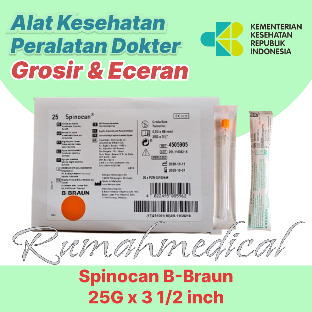 Bbraun Spinocan 25G isi 25 / Box