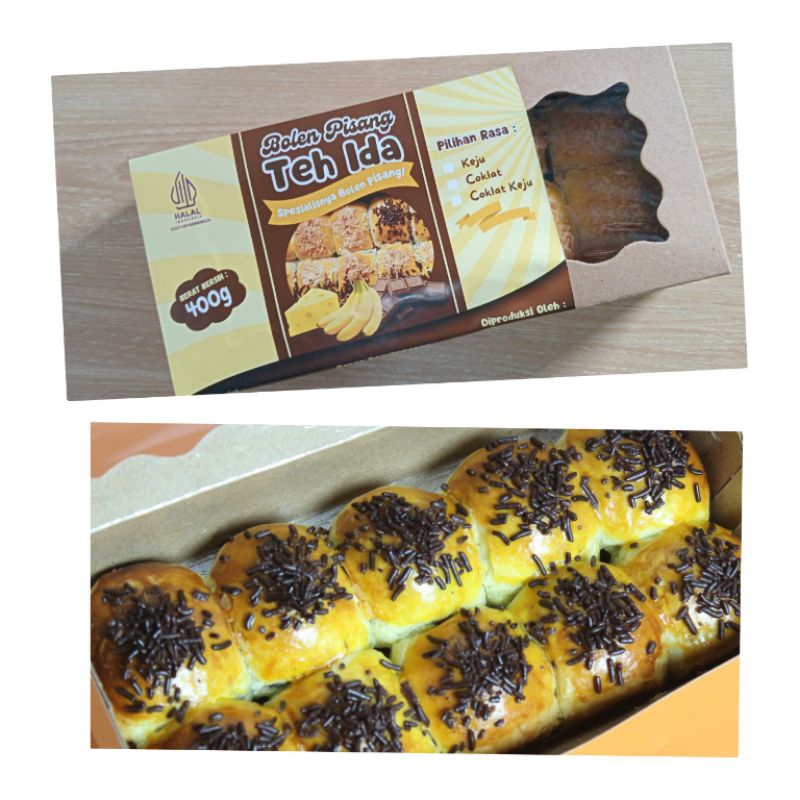

BOLEN PISANG TEH IDA full coklat