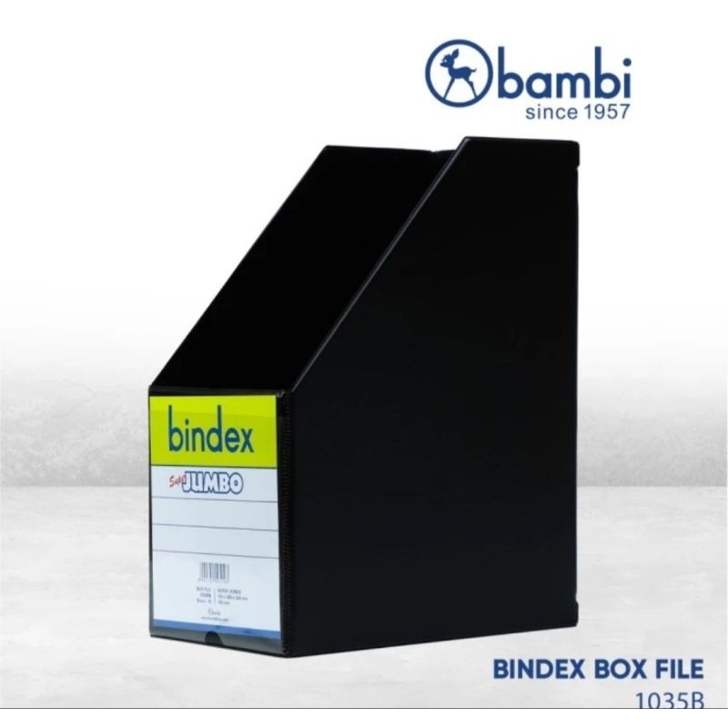 

Bindex Box File Magazine Jumbo kode 1035B warna Biru, Hitam - Box isi 12 pcs.