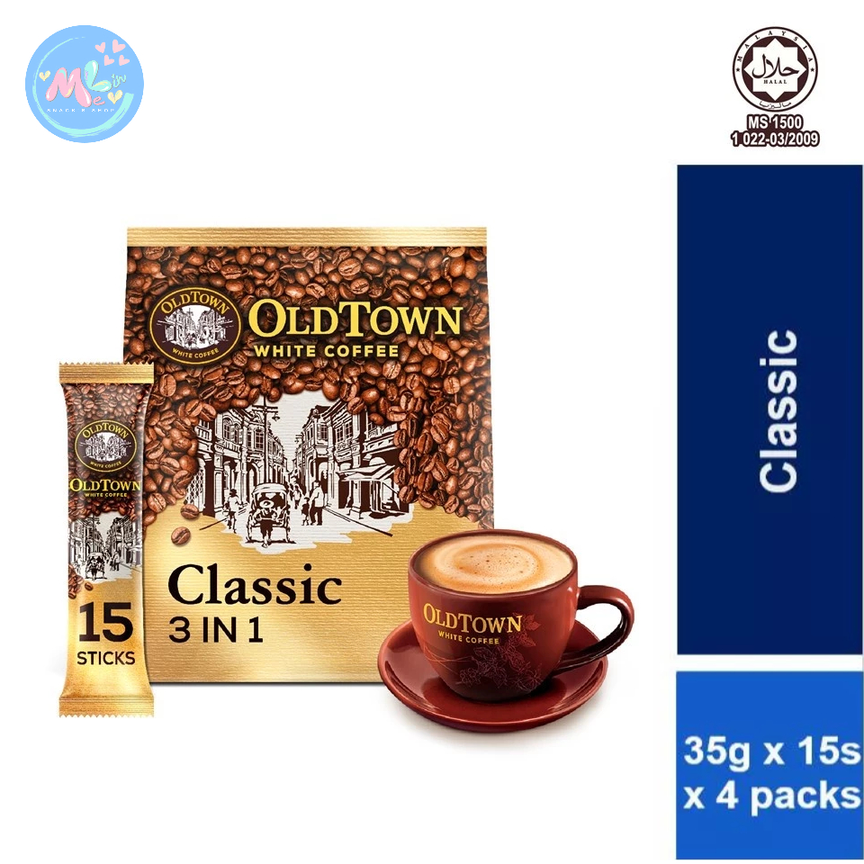 

OLDTOWN Classic Instant Premix 3in1 White Coffee 35g x 15s kopi oldtown malaysia hazelnut | classic klasik | less sugar