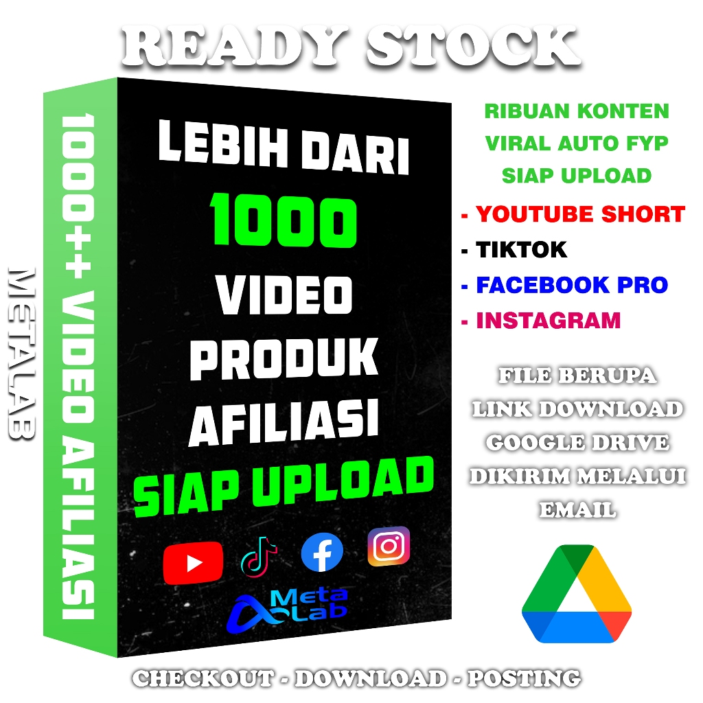 1000 Lebih Video Produk Afiliasi Viral Siap Upload