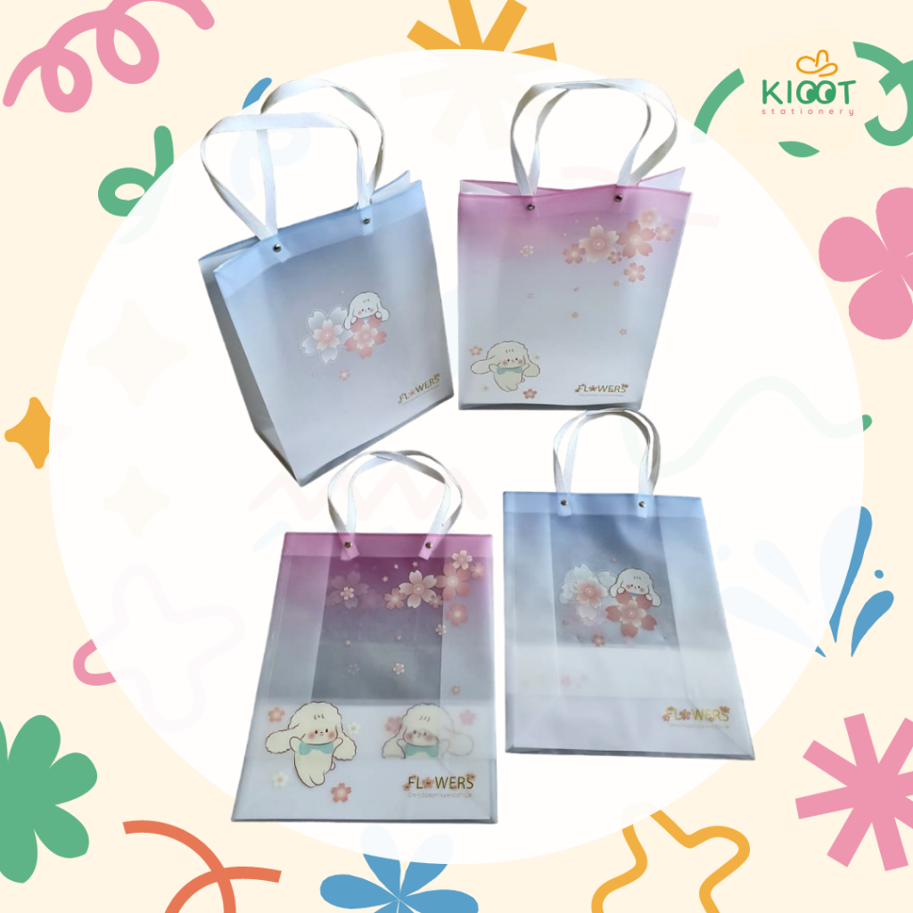

Kioot - Paper Bag Mika Simple Lucu 1 Lusin 12 Pcs / Hand Bag Vertikal / Tas Kado Kertas Lucu / Tas Mika Tali HEJC-058