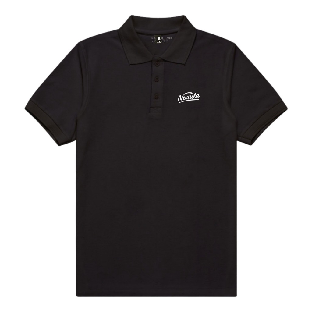 TERBARU Kaos Polo shirt Tshirt Kaos Kerah Pria /Wanita Nevada Putih Best Quality