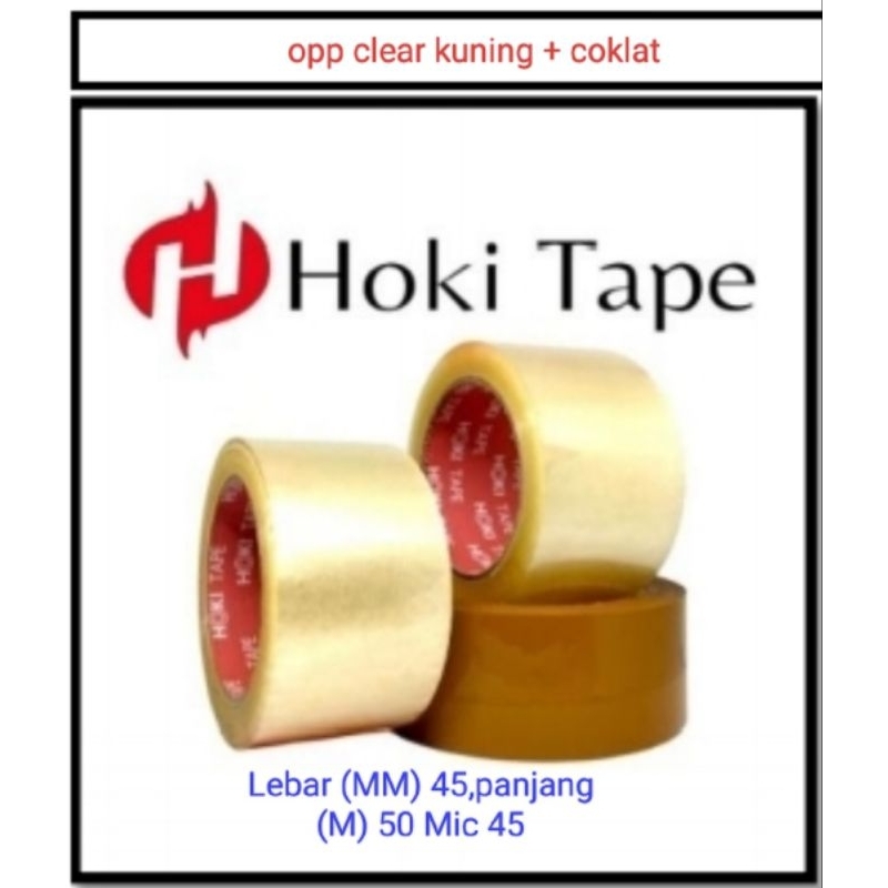 

LAKBAN MURAH HOKI TAPE 45mm x 50m, 45 Mic