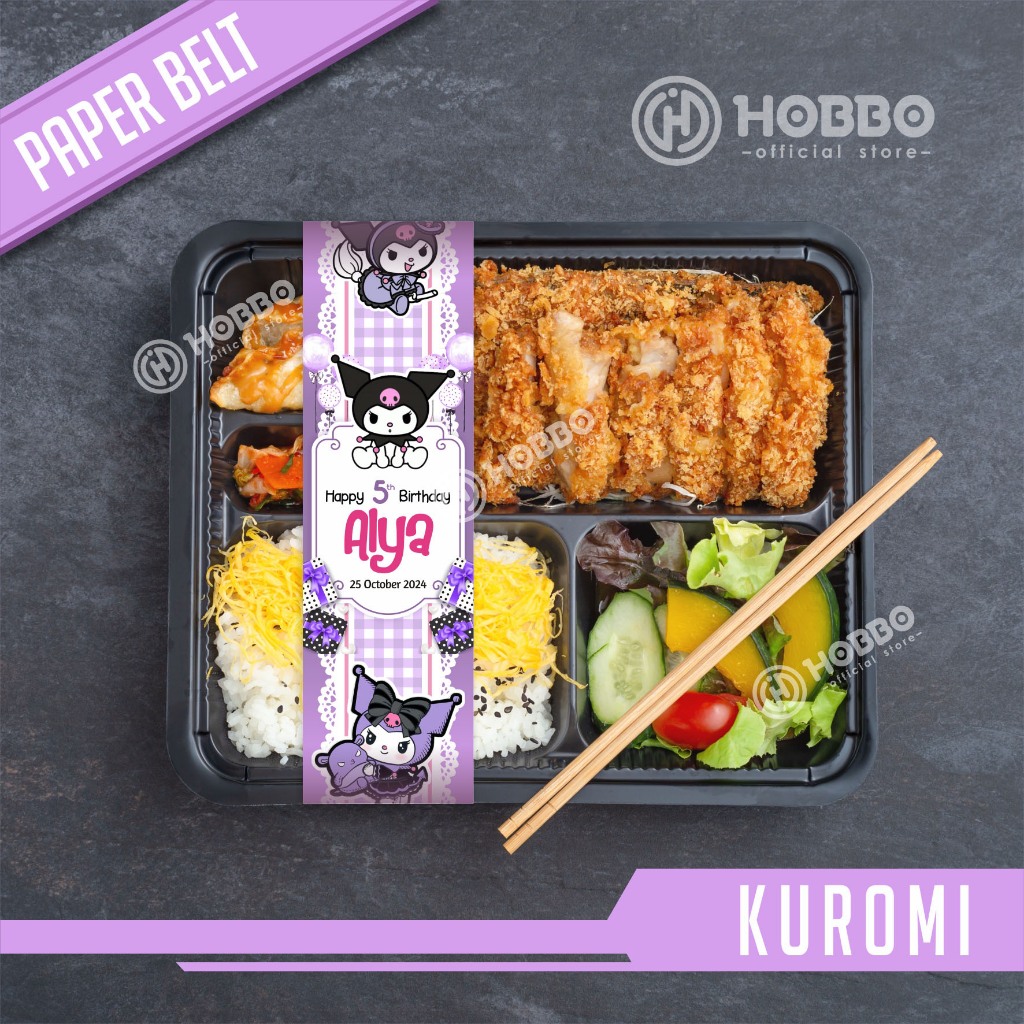 Paper Belt Ultah Karakter - Birthday Paperbelt - Ulang Tahun - Nasi Bento Paper