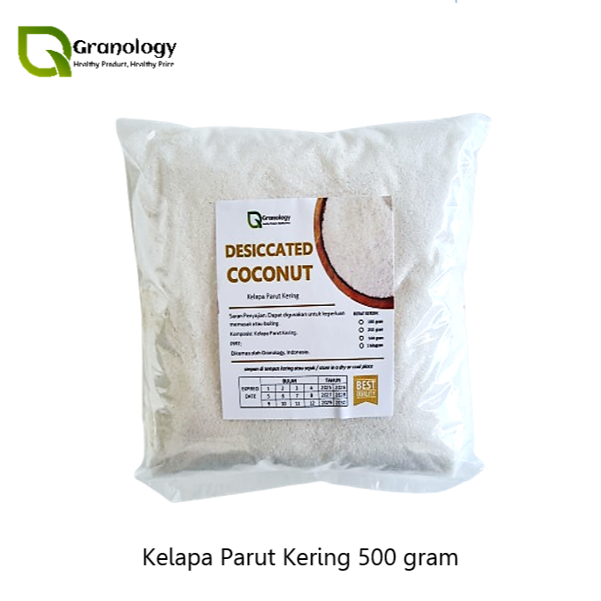 

LE Kelapa Parut Kering / Dessicated Coconut (500 gram) by Granology