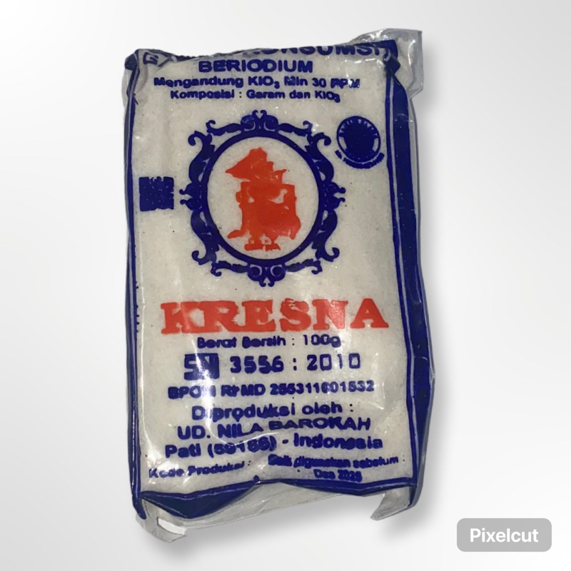 

GARAM DAPUR BERYODIUM GARAM KONSUMSI GARAM MASAK BERKUALITAS 100GR