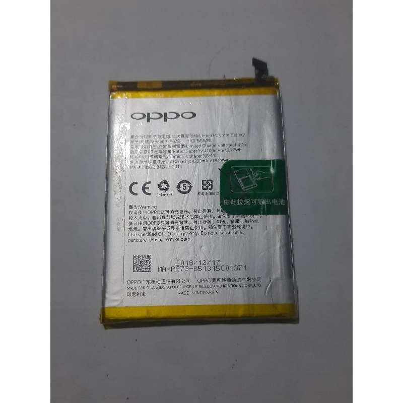 BATERAI HP OPPO A3S CPH1803 ORIGINAL